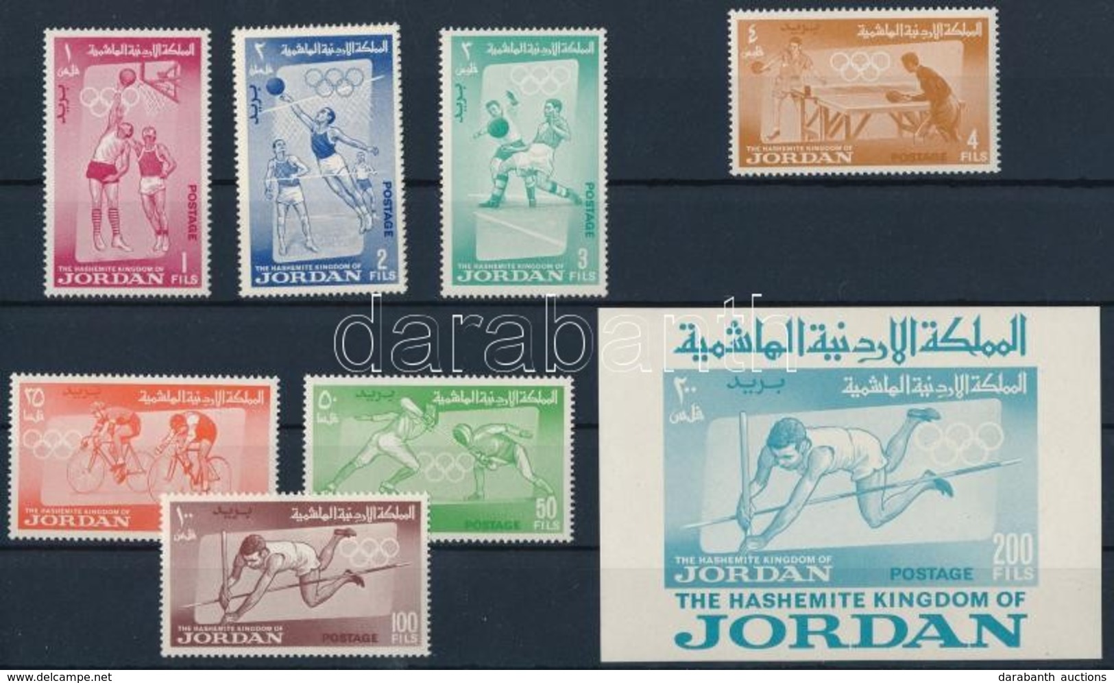 ** 1964 Olimpia Sor Mi 437-444 + Blokk Mi 11 - Sonstige & Ohne Zuordnung