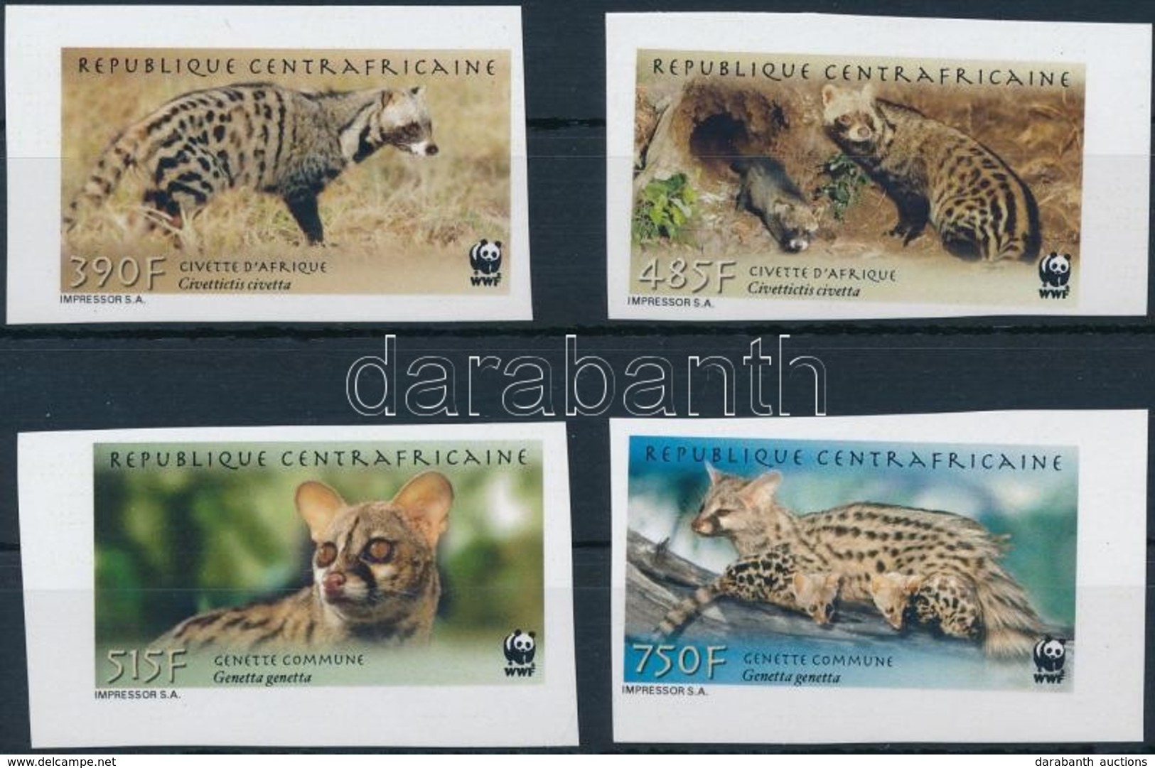 ** 2007 WWF: Vadmacska Félék Vágott Sor Mi 2948-2951 IB - Sonstige & Ohne Zuordnung