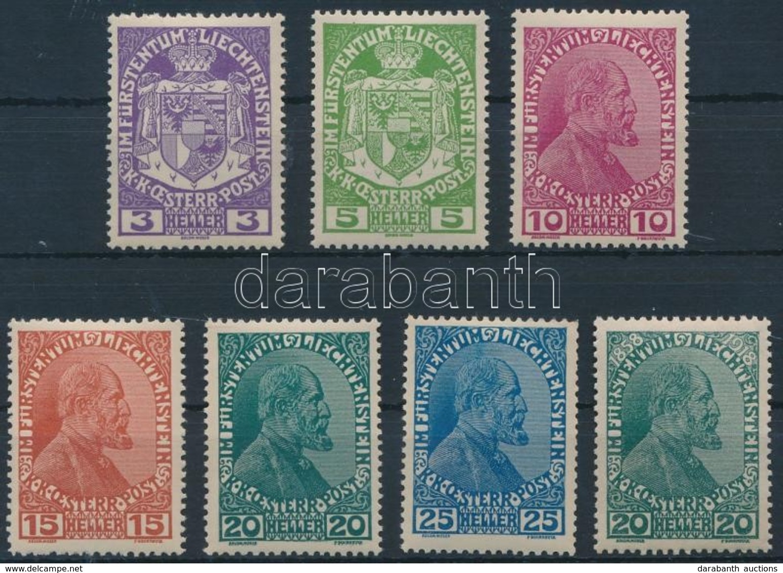 ** 1917 Forgalmi Sor Mi 4-9 + 10 - Other & Unclassified