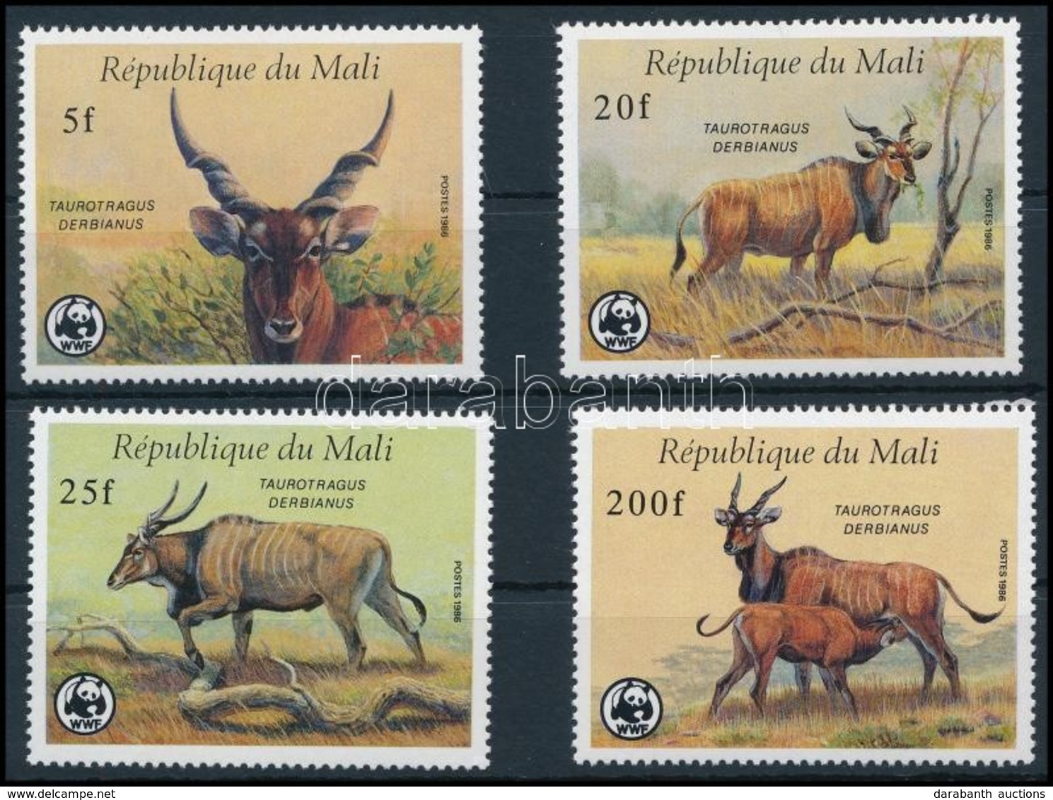 ** 1986 WWF Antilop Sor,
WWF Set
Mi 1078-1081 - Other & Unclassified