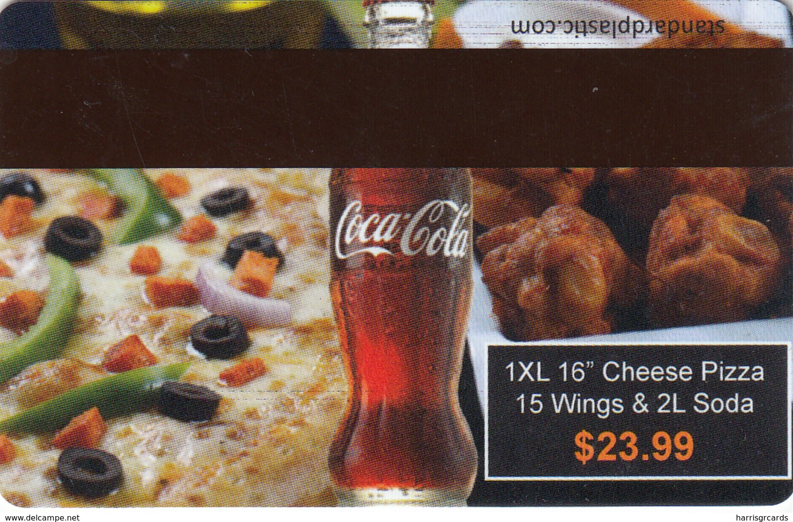 USA Hotel Keycard - BROADWAY NEW YORK PIZZA ,COCA COLA ADVERTISEMENT ON THE BACK ,used - Hotelkarten