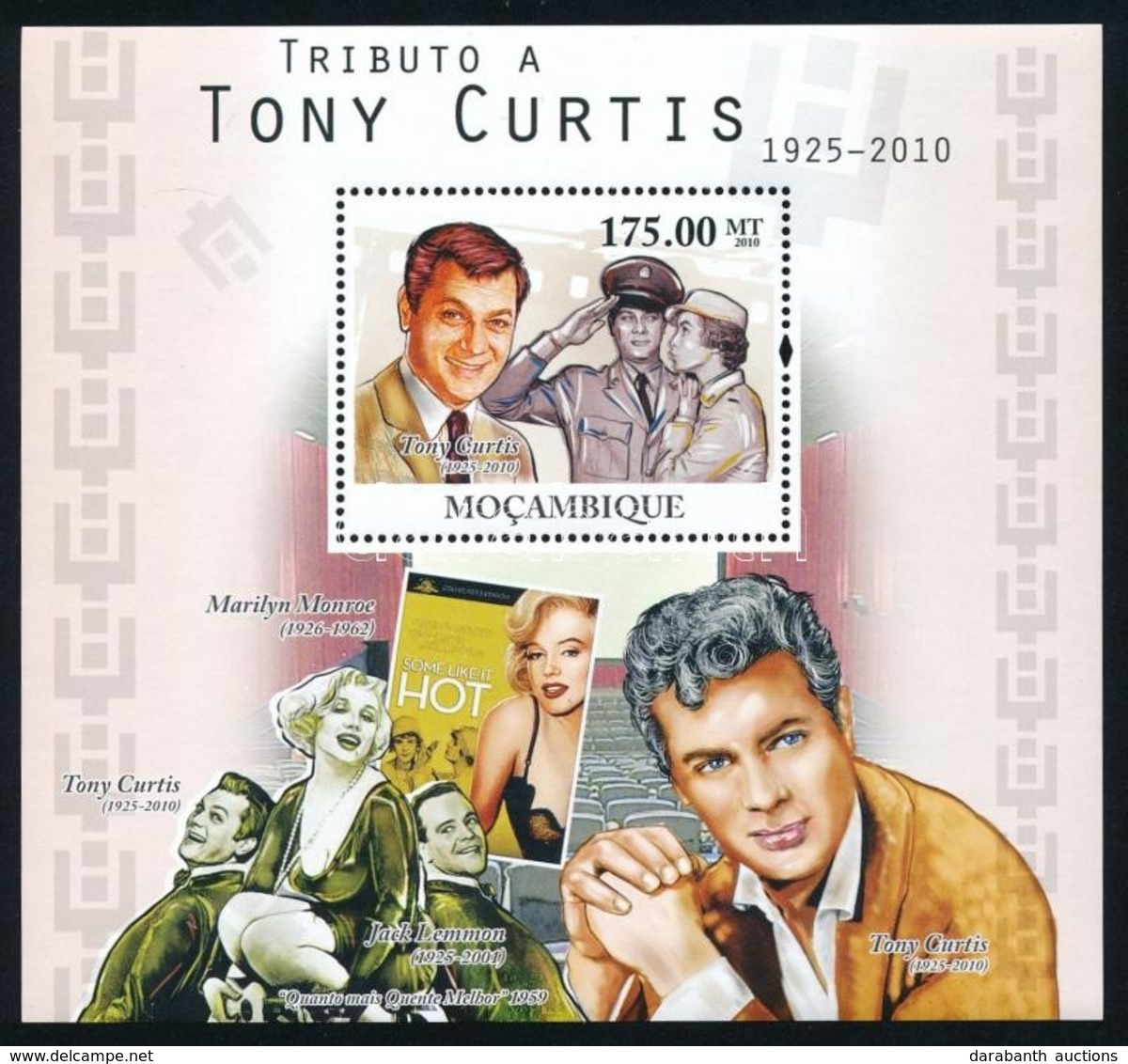 ** 2010 Tony Curtis Kisív Mi 4096-4103 + Blokk Mi 378 - Sonstige & Ohne Zuordnung