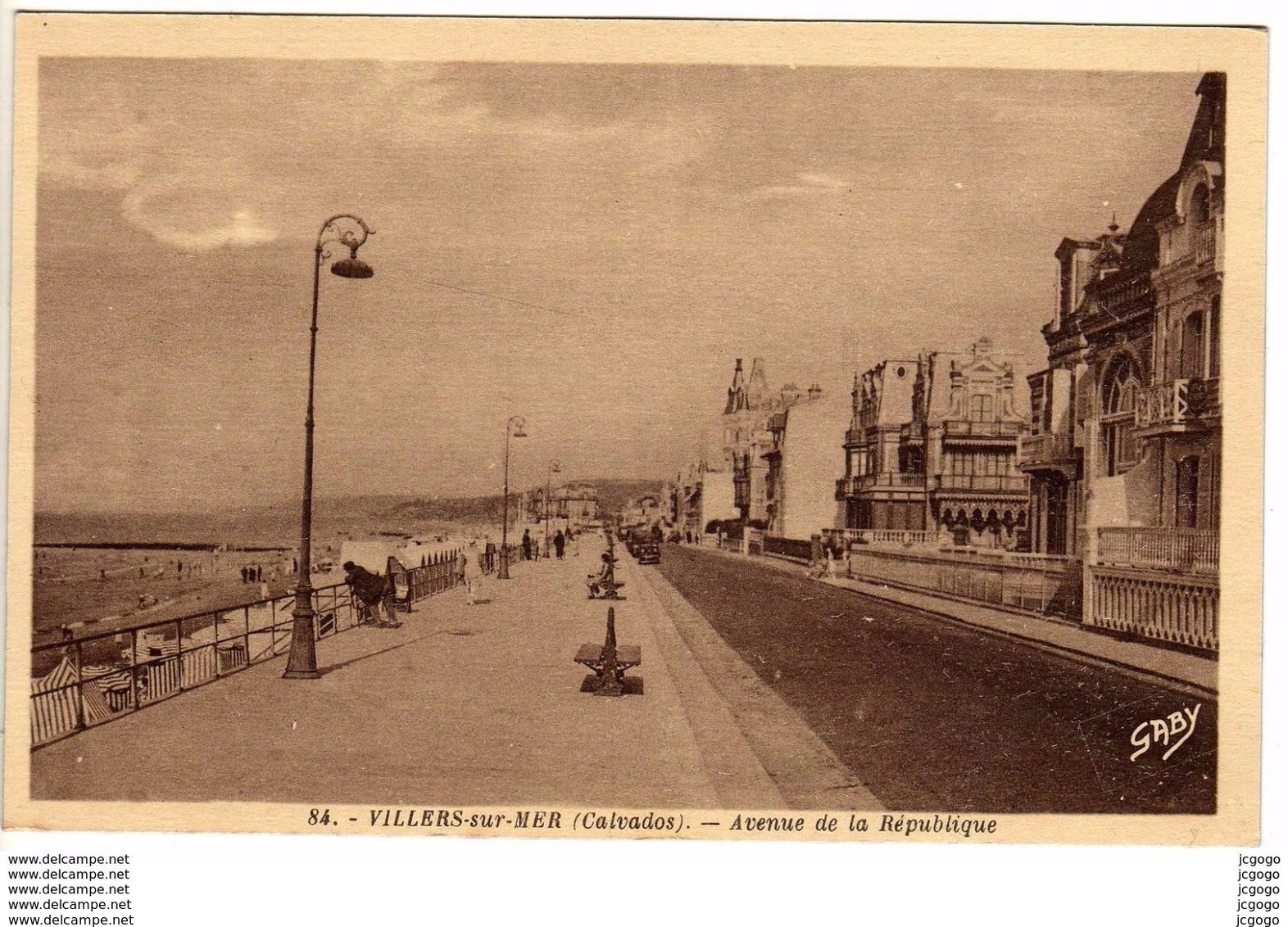 VILLERS SUR MER -Avenue De La République   2 Scans TBE - Villers Sur Mer