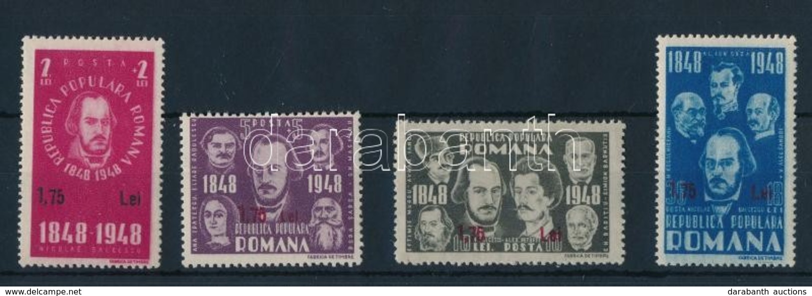 ** 1952 Forradalom Sor 4 értéke Felülnyomással Mi 1302-1305 - Sonstige & Ohne Zuordnung