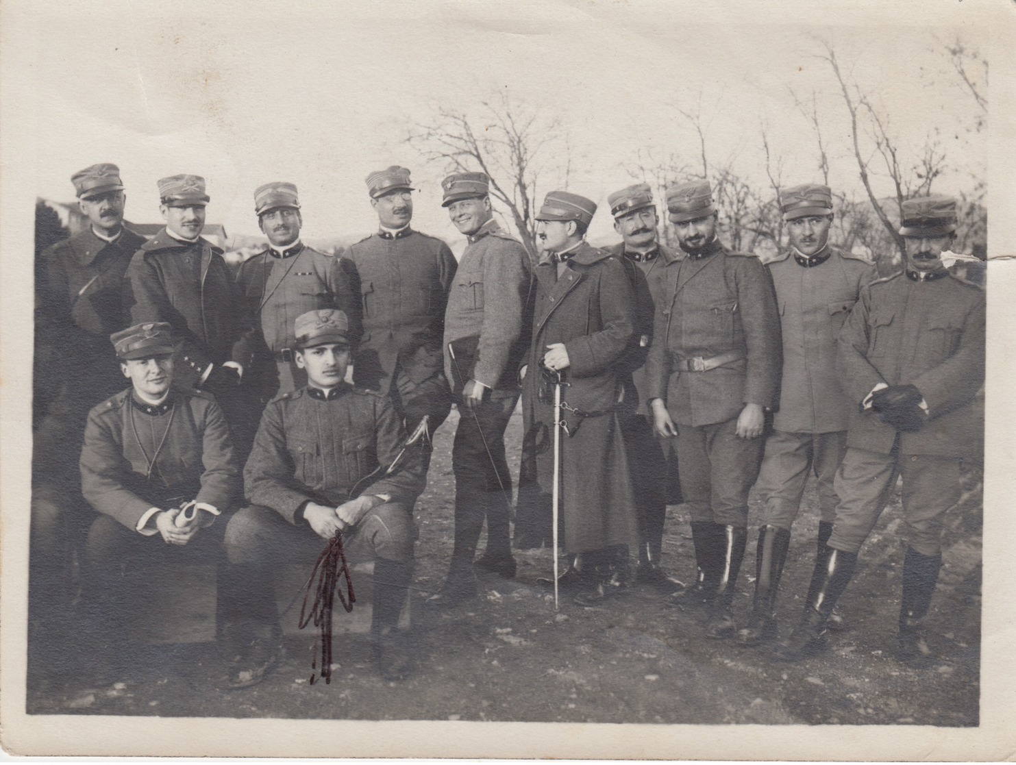 A/5 - FOTOGRAFIA - GRUPPO UFFICIALI ARTIGLIERIA - 12X9 (circa) - Guerra, Militari