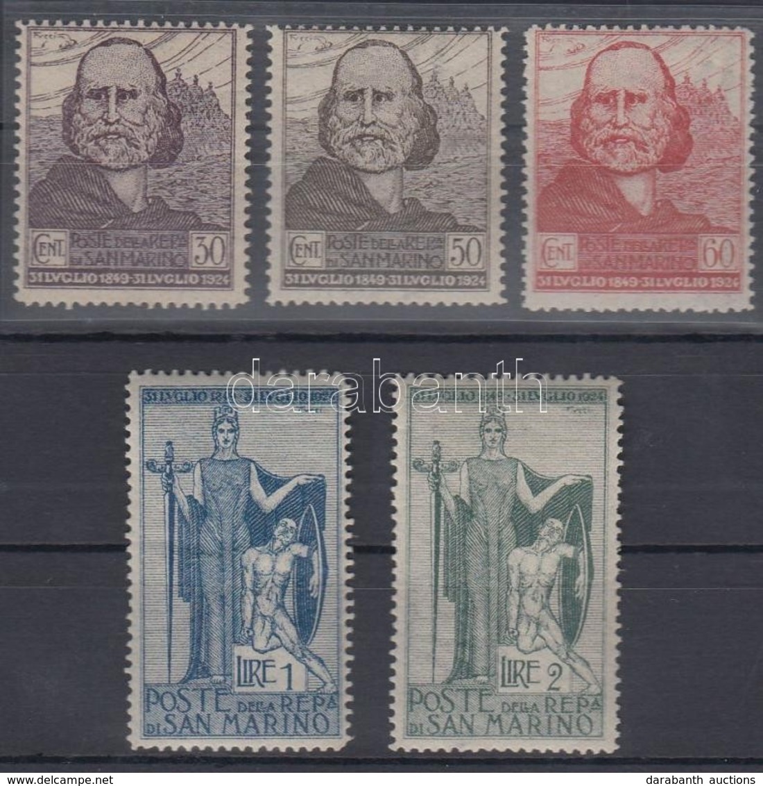 ** 1924 Garibaldi Sor Mi 100-104 - Sonstige & Ohne Zuordnung