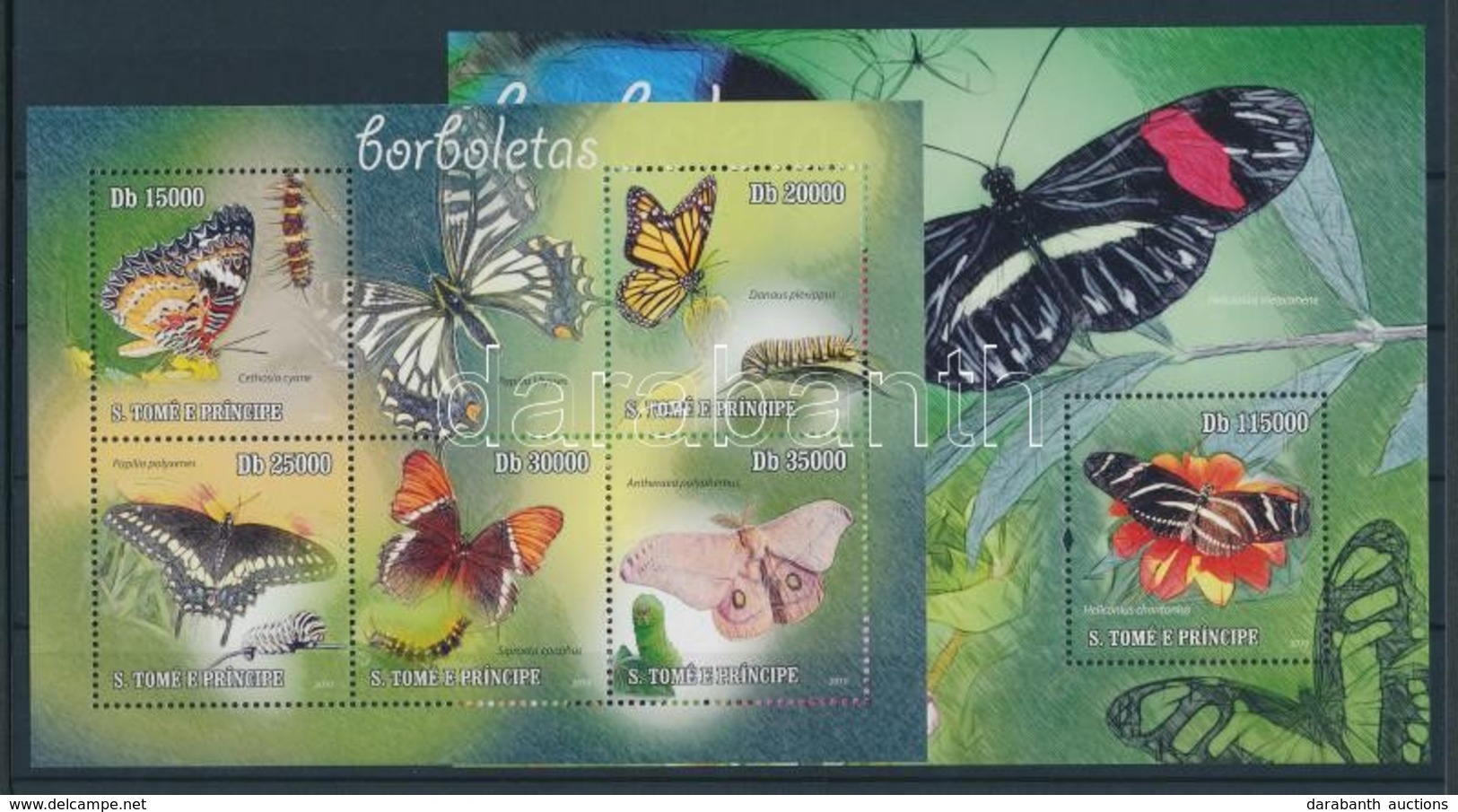 ** 2010 Lepkék Kisív Mi 4598-4602 + Blokk 786 - Sonstige & Ohne Zuordnung