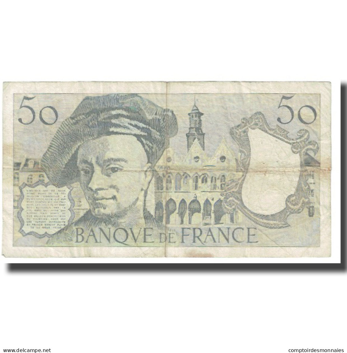 France, 50 Francs, Quentin De La Tour, 1981, STROHL TRONCHE DENTAUD, TB - 50 F 1976-1992 ''Quentin De La Tour''