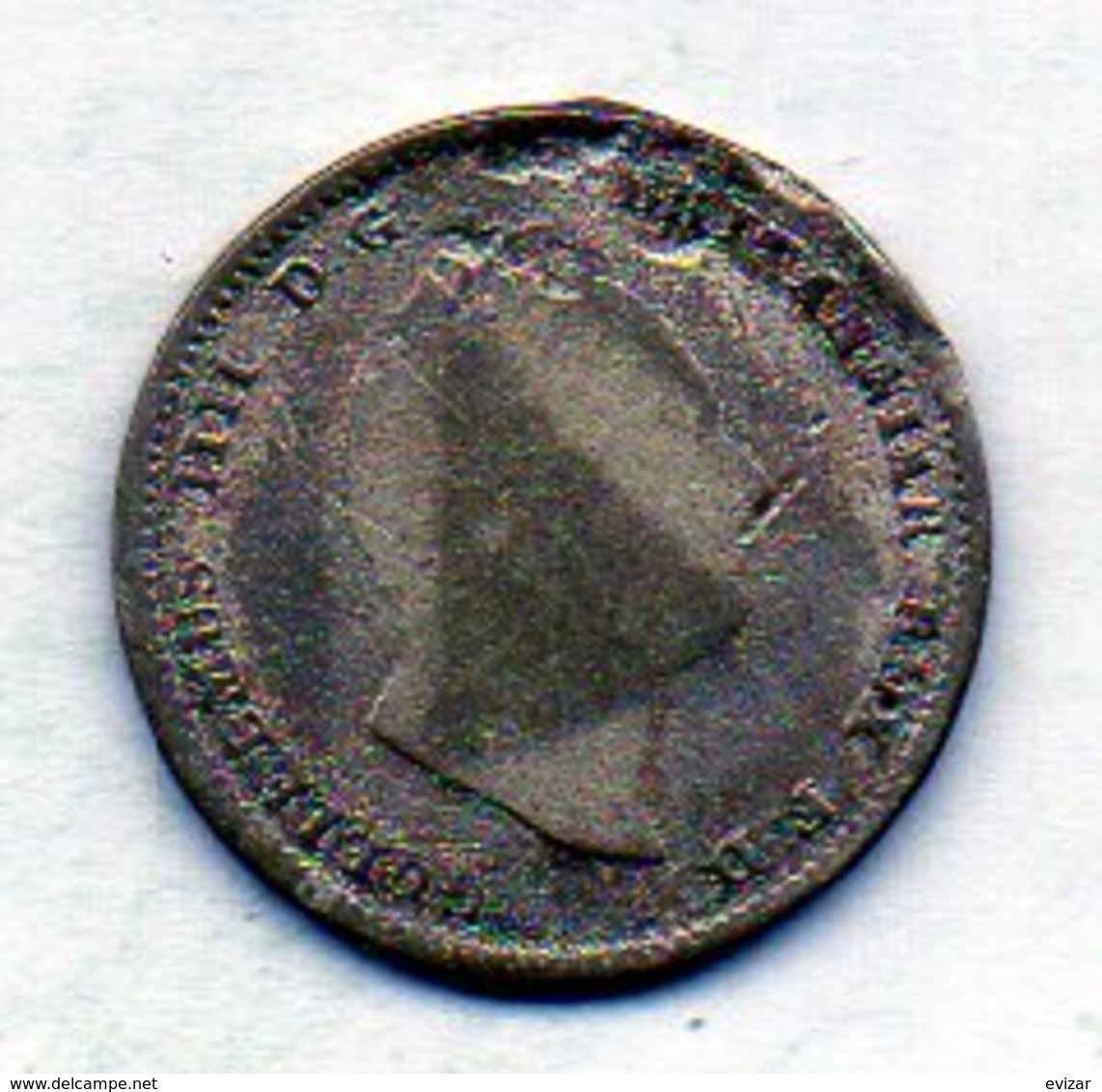 BRITISH GUIANA - ESSEQUIBO & DEMERARY, 1/4 Guilder, Silver, Year 1833, KM #17 - Guyana