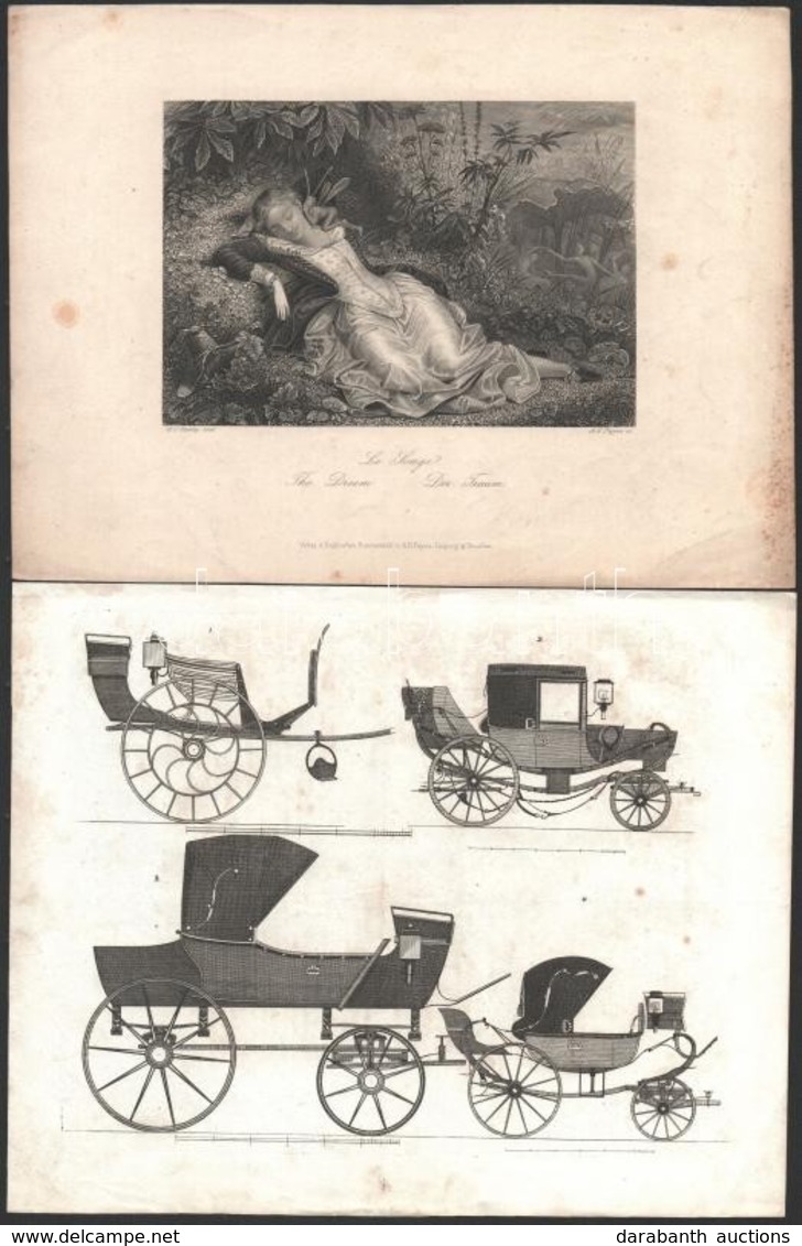 Cca 1840 15 Db Metszet és Litográfia Klf Témákkal - Prints & Engravings