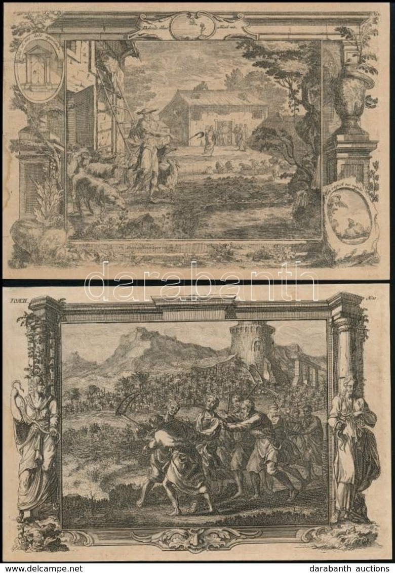 Cca 1800 16 Db Vallási Témájú Rézmetszet. 21x14 Cm - Prints & Engravings