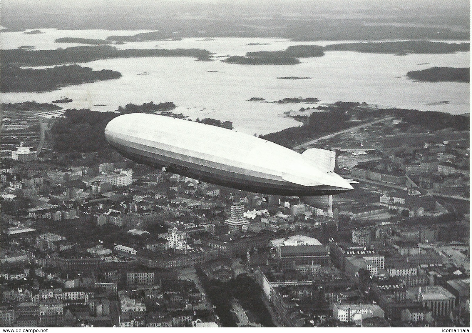 FINLANDIA, TARJETA POSTAL  TEMA ZEPPELIN - Lettres & Documents