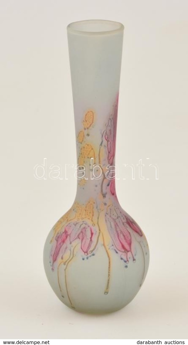 Mintás üveg Váza, Hibátlan, M: 20 Cm - Glas & Kristal