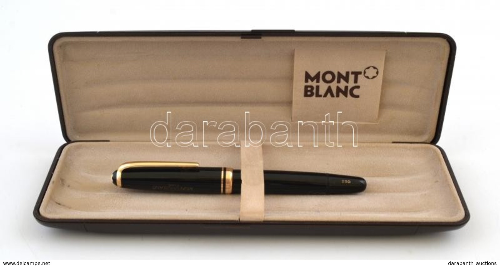 Mont Blanc Töltőtoll, Jó állapotban, 14 K Heggyel, Dobozban, H: 12,5 Cm - Other & Unclassified