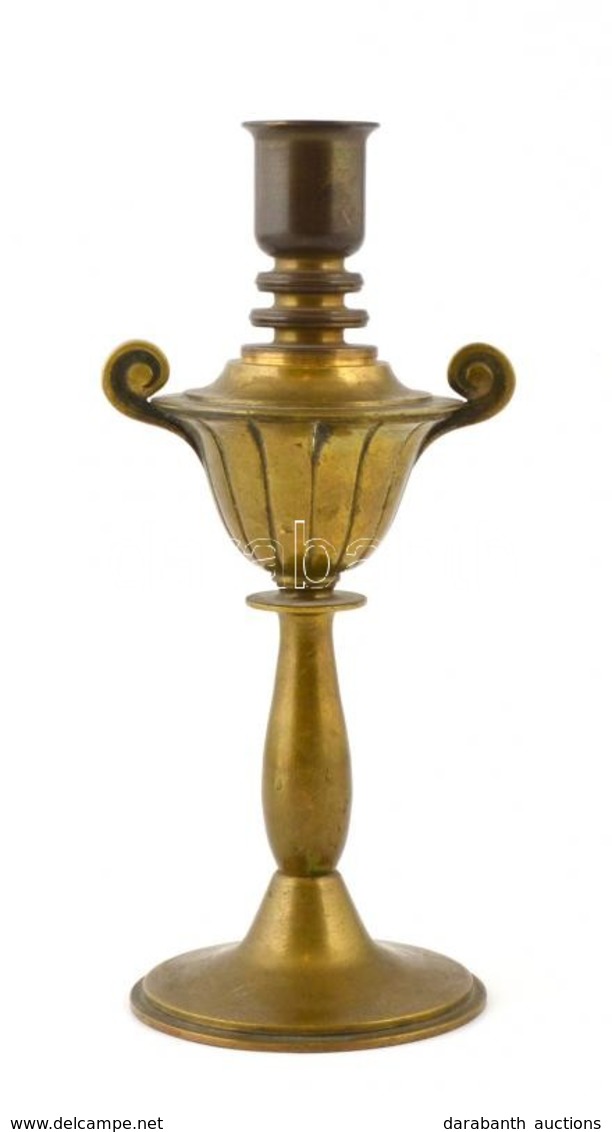 Bronz Gyertyatartó, M: 22,5 Cm - Other & Unclassified