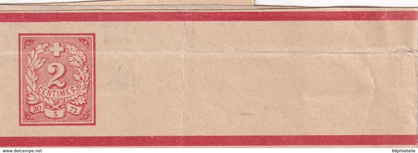 SUISSE    ENTIER POSTAL/GANZSACHE/POSTAL STATIONERY BANDE JOURNAL - Stamped Stationery