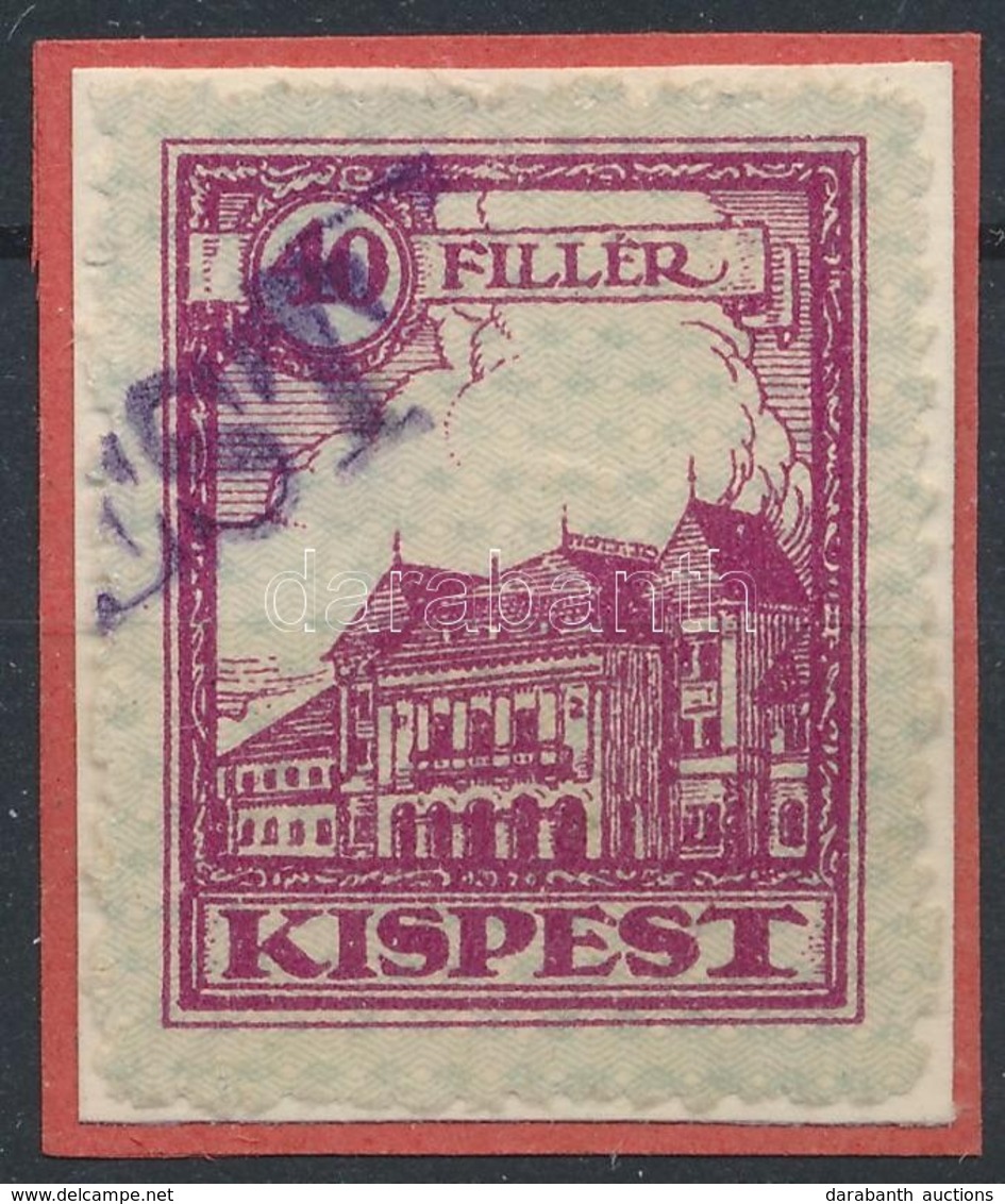 1927 Kispest Forgalmi Adójegy 3 Sz. Bélyeg 13:13 1/2 Fogazással (6.000) - Unclassified