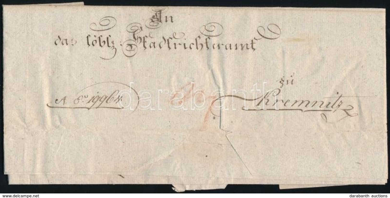 1808 Hivatalos Levél Szignettás Papíron - Ohne Zuordnung