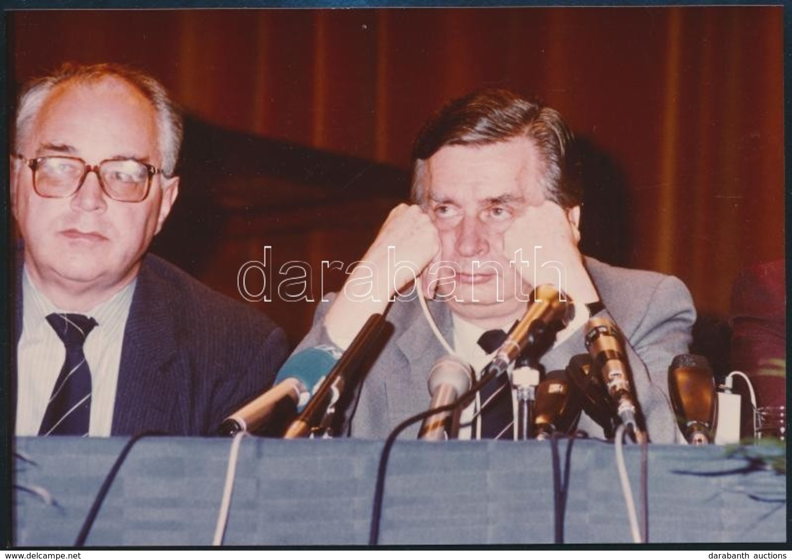 Cca 1992  Antall József Miniszterelnök és O'sváth György  Konzervatív Politikus, A Miniszterelnök Személyes Tanácsadója  - Other & Unclassified