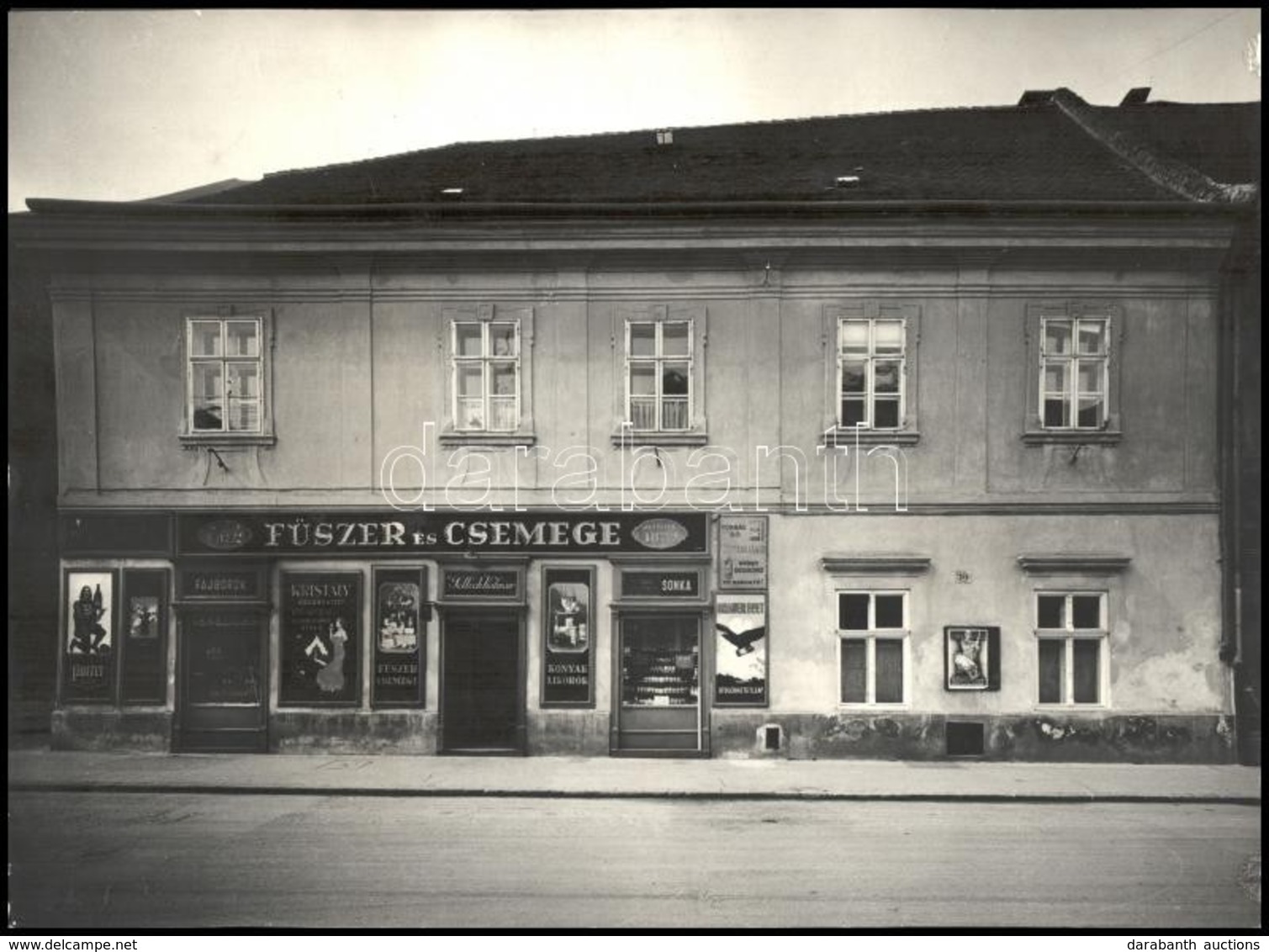 Cca 1941-1942 Kozelka Tivadar (1885-1980): Budai Vár, Úri Utca 30., Pál-Farkasdy-OTP Társasház, Fűszer és Csemege üzlet, - Other & Unclassified
