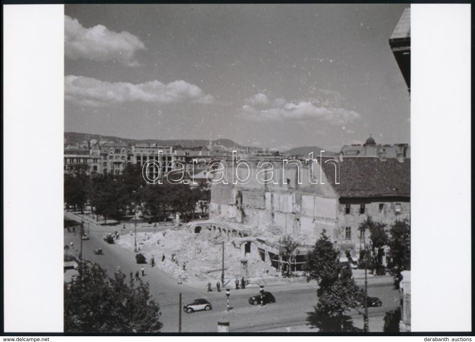 Cca 1948 Budapest, Sztálin Tér, Deák Tér, Tanács Körút Eleje, 3 Db Vintage Negatívról Készült Mai Nagyítások, Amelyek ös - Other & Unclassified