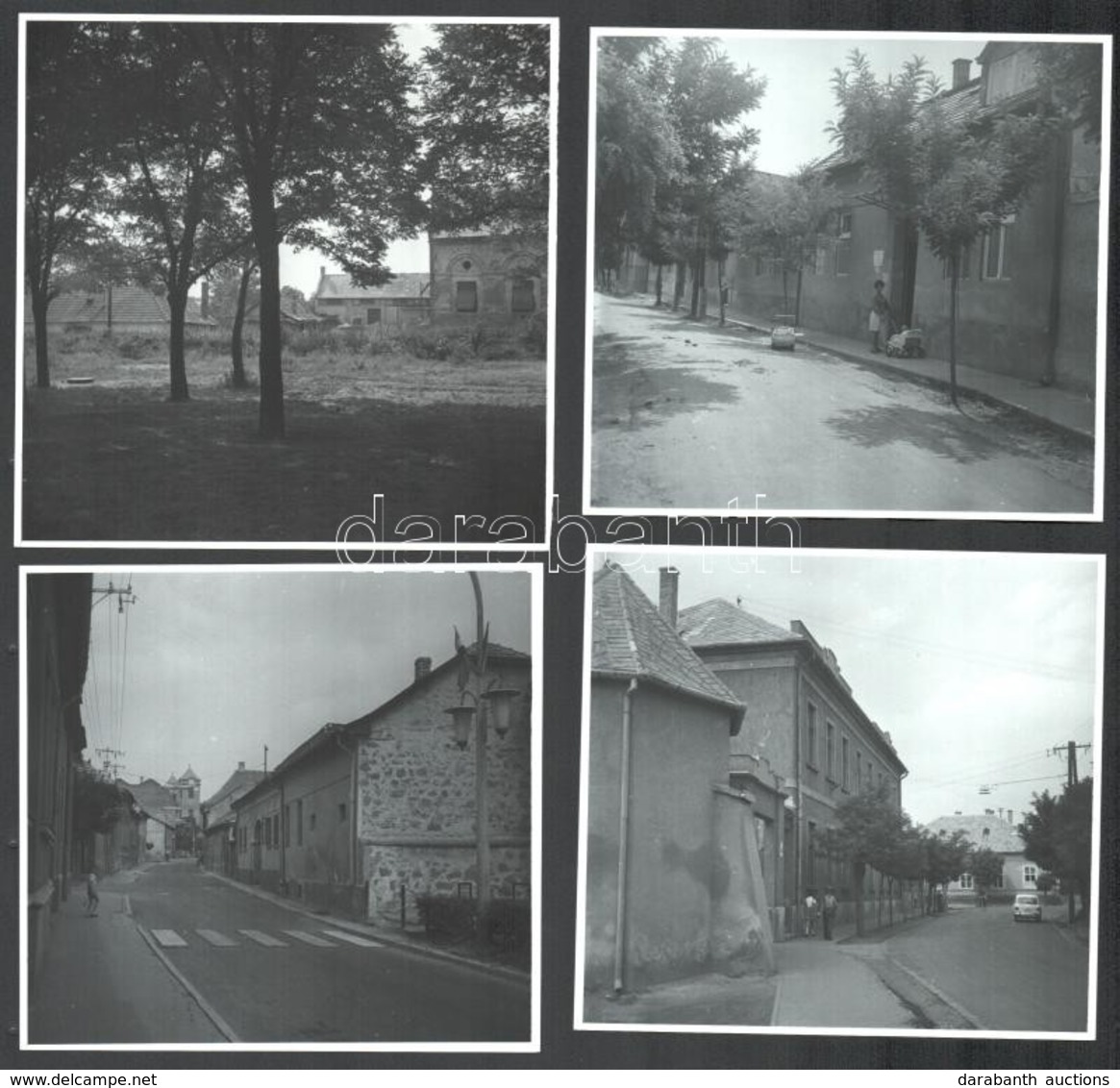 Cca 1960-1970 Gyöngyös, 7 Db Városi  életkép, 12×12 Cm - Other & Unclassified