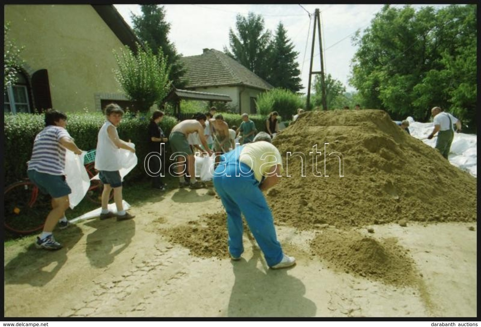 2002 Augusztusi Kismarosi árvízről Készült Negatívok, 3 Szalagon összesen 18 Fotó, 2,4x3,5 Cm - Other & Unclassified