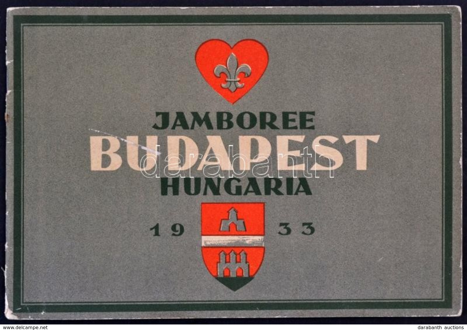 1933 Jamboree Budapest Hungaria 16 Oldalas Emlékfüzet A Külföldi Résztvevőknek. Magyar, Angol, Német, Francia, és Olasz  - Scouting