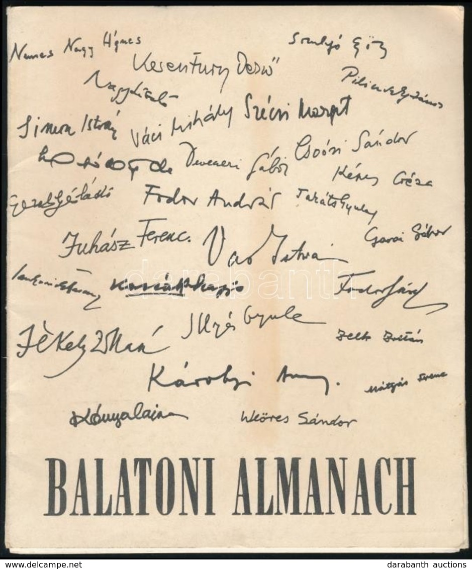 Cca 1970 Balatoni Almanach. Csoóri Sándor, Devecseri Gábor, és Mások Versei A Balatonról. [Veszprém], én., Statisztikai  - Other & Unclassified