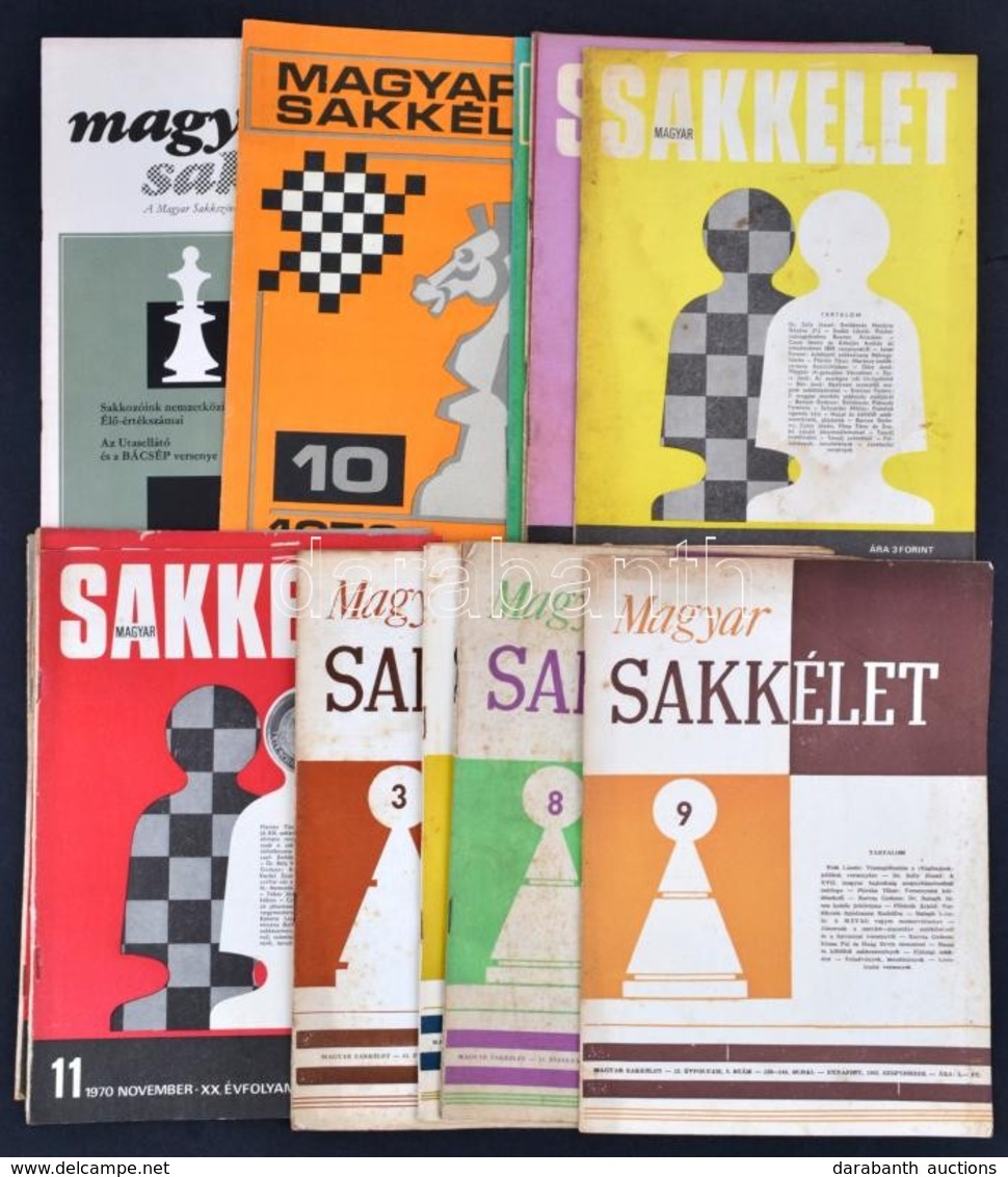1962-1980 Magyar Sakkélet 14 Db Szórványszáma. - Unclassified