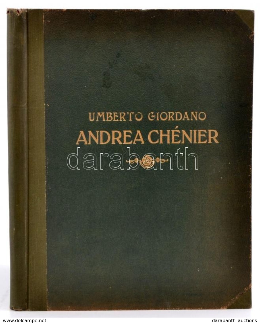 Giordano: Andrea Chénier Zongoraátirata. Kottafüzet - Other & Unclassified