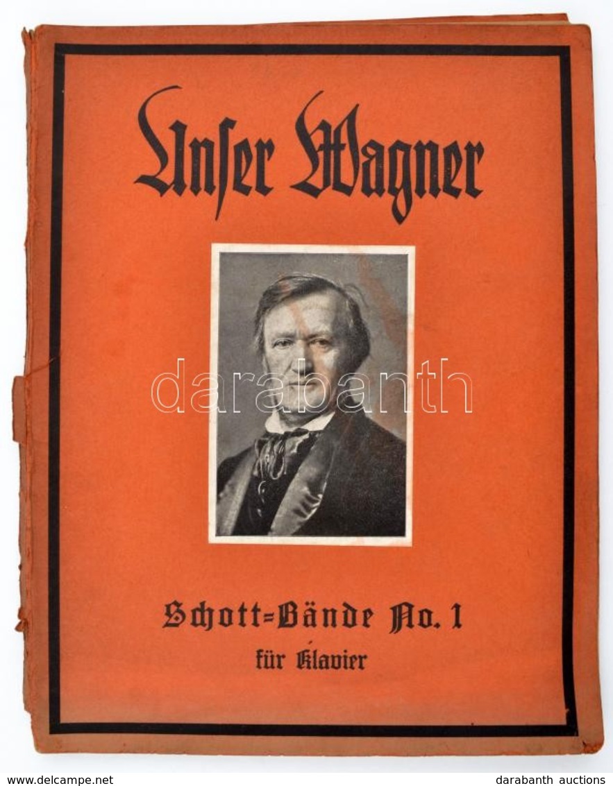 Cca 1900 Wagner Operarészletek Zongorára Kottafüzet. - Sonstige & Ohne Zuordnung