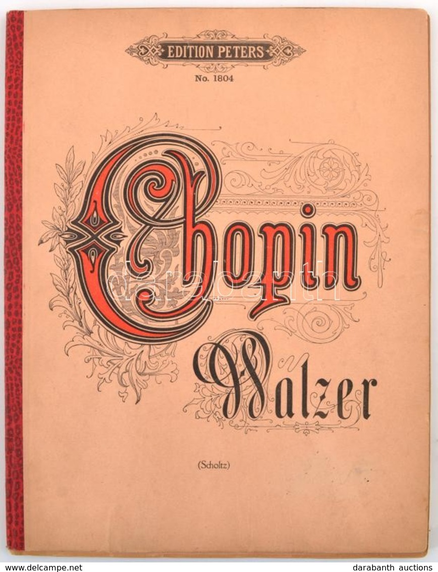 Chopin: Walzer-zongoradarabok, Kottafüzet. - Sonstige & Ohne Zuordnung