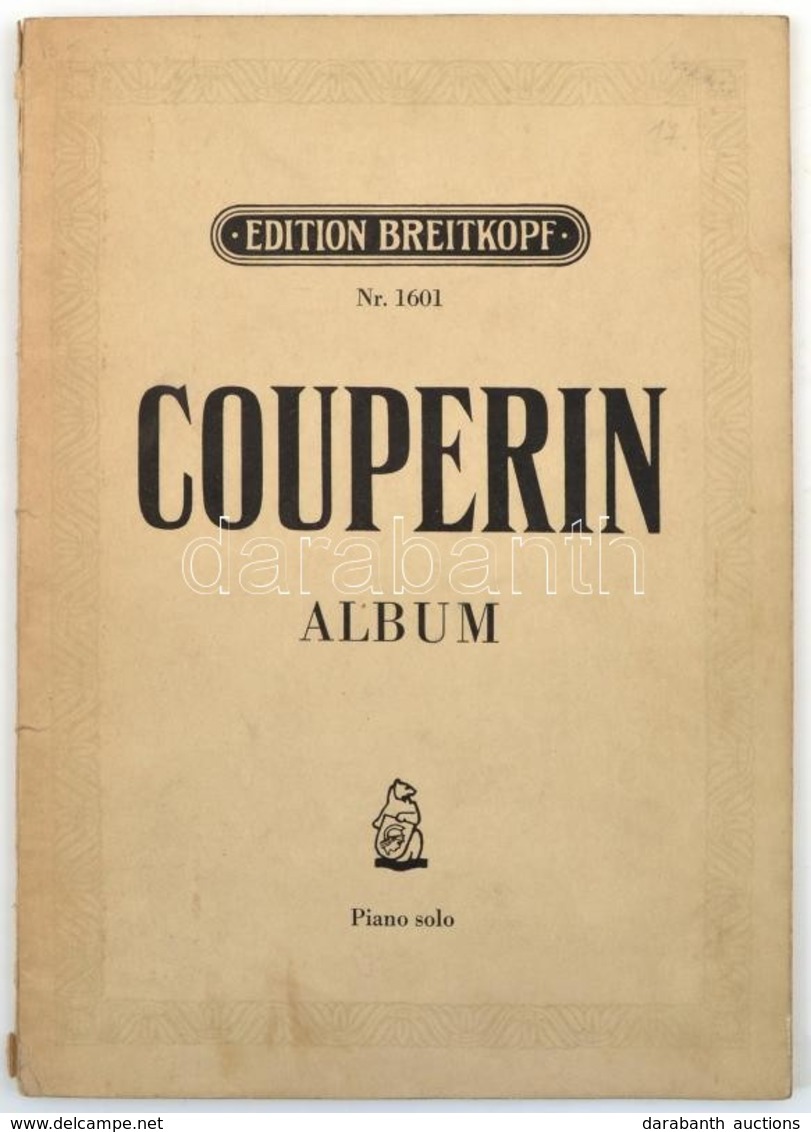 Couperin Album Zongoradarabok, Kottafüzet. - Other & Unclassified