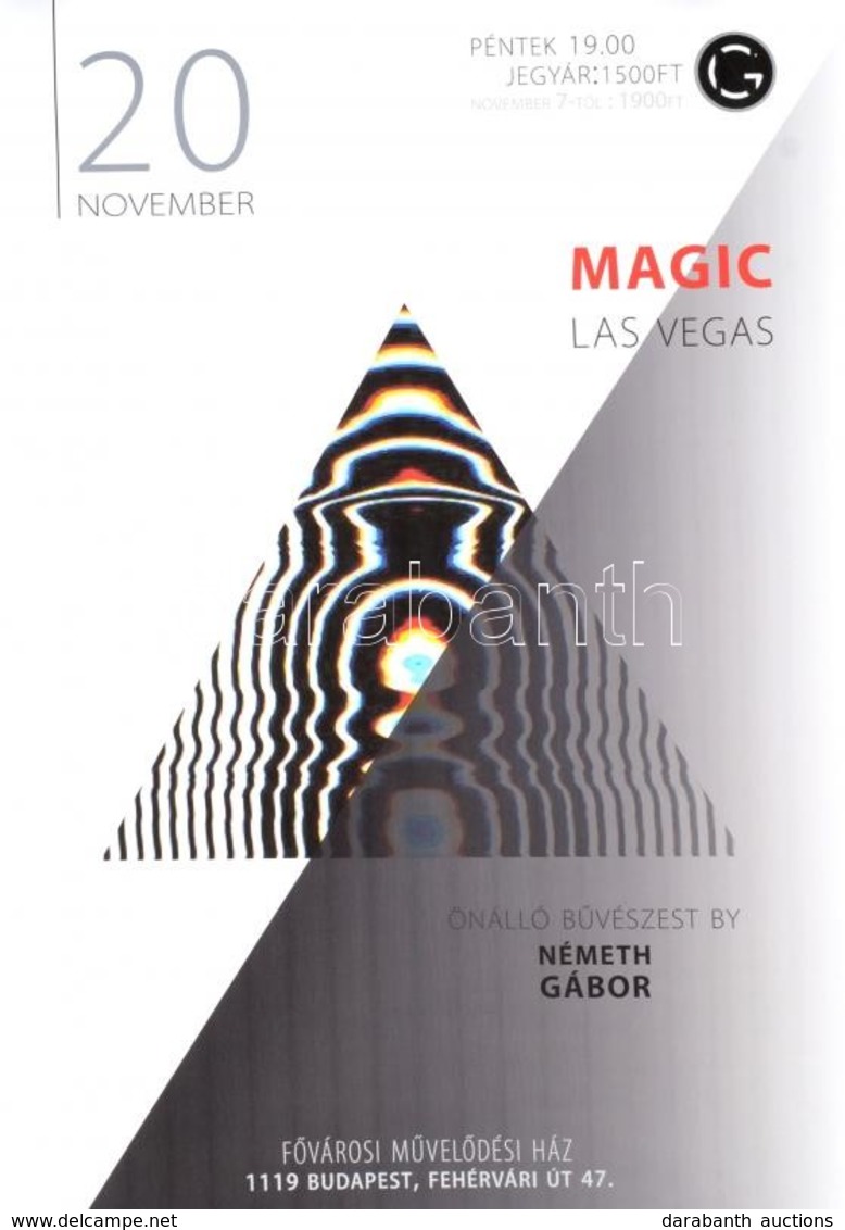 Magic Las Vegas - Németh Gábor önálló Estje, Plakát, 83×60 Cm - Other & Unclassified