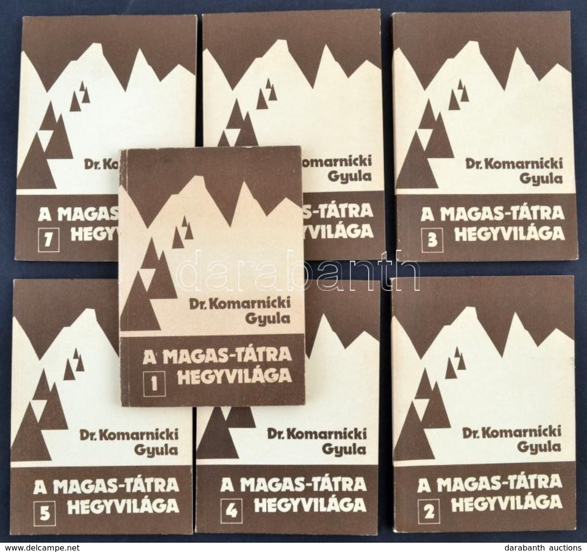 Dr. Komarnicki Gyula: A Magas-Tátra Hegyivilága. 1-7. Térkép Melléklettel. Bp., 1985.  Sport. - Unclassified