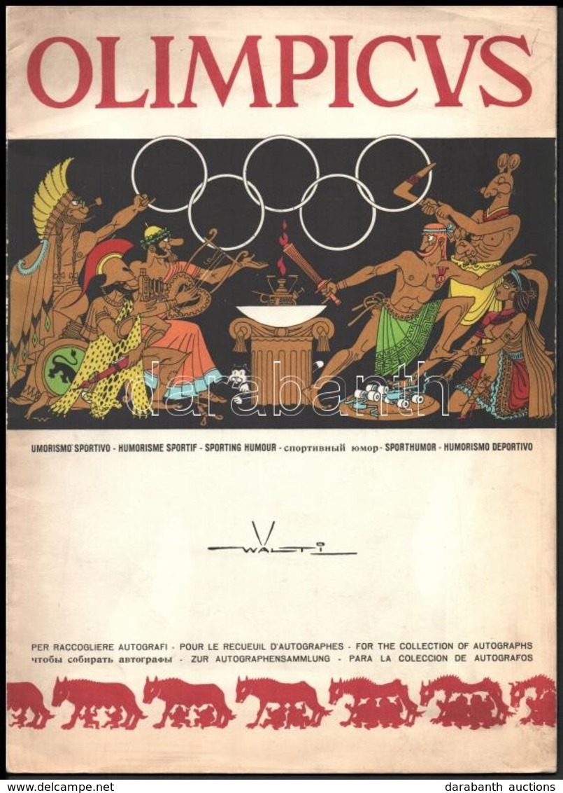 Olimpicus. Umorismo Sportivo. Roma 1960. Roma,1960, Ed. Antonio Clerici. Több Nyelven. Kiadói Papírkötés. Illusztrált, S - Unclassified