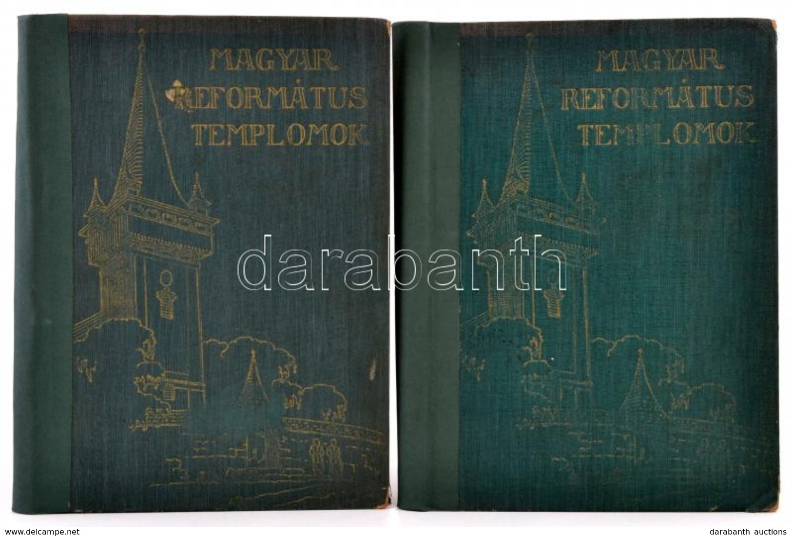 Magyar Református Templomok I-II. Kötet. Szerk.: Dr. Kováts J. István. Bp., 1942, Athenaeum, 8+734 P. Kiadói Aranyozott  - Unclassified