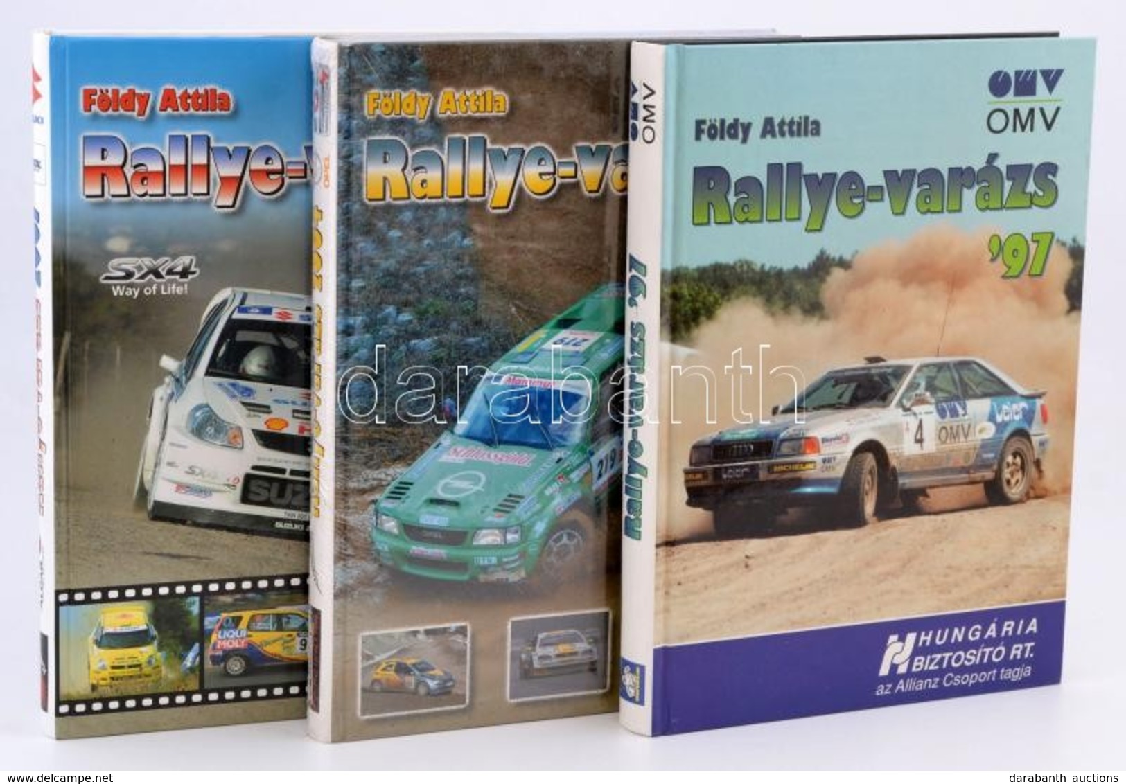 Földy Attila Rallye-varázs 1994-2006. Bp., Szerzői Kiadás. Kiadói Kartonált Papírkötés. Összesen 8 Kötet, Némelyik Bonta - Ohne Zuordnung