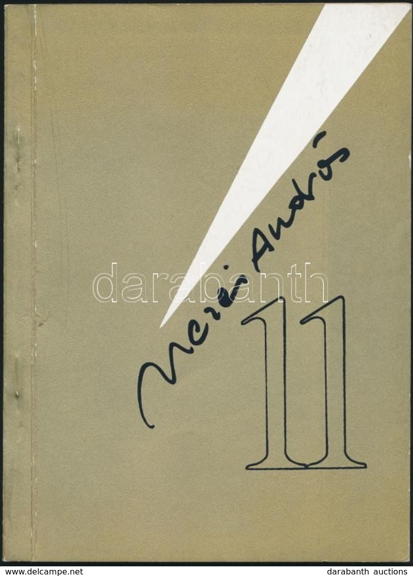 Mezei András: 11. [Bp.,1987], Szerzői Kiadás,(Foto Graphic System-ny. Kiadói Papírkötés. A Szerző, Mezei András (1930-20 - Unclassified