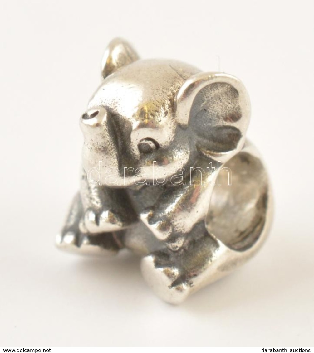 Ezüst(Ag) Elefánt Charm, Pandora Jelzéssel, 1,2×0,6 Cm, Nettó: 3,8 G - Sonstige & Ohne Zuordnung