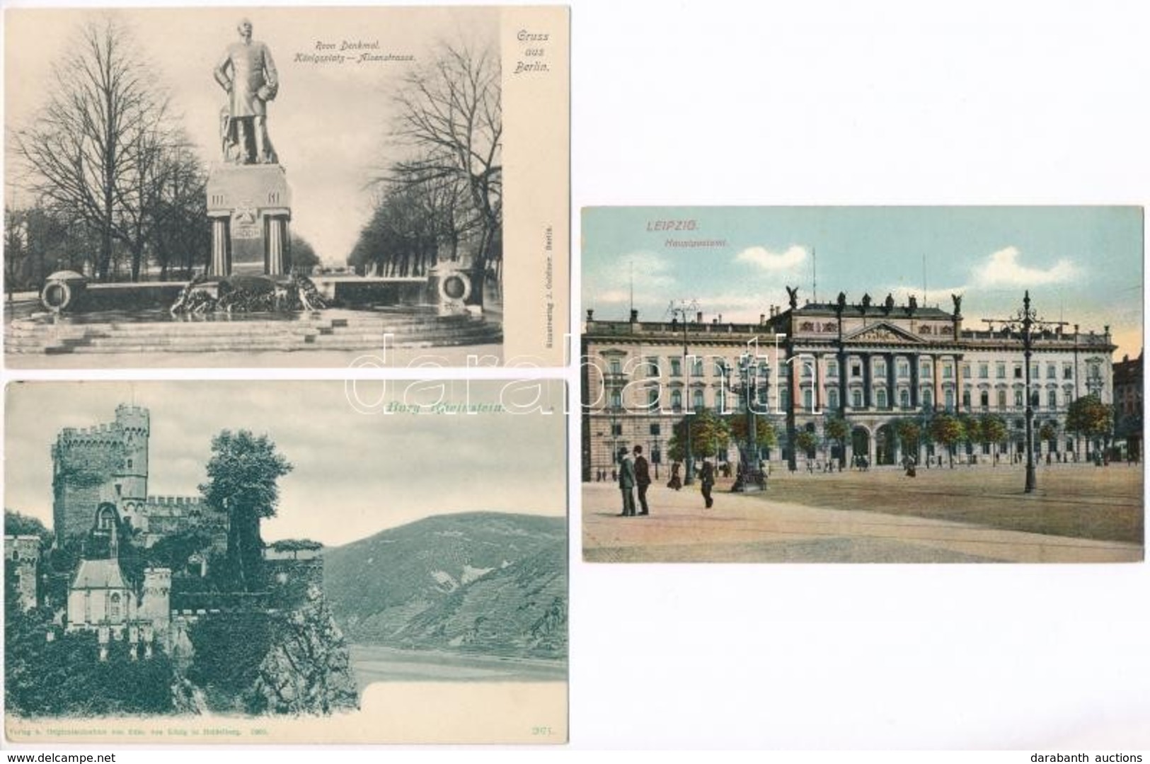 ** 20 Db RÉGI Használatlan Német Városképes Lap / 20 Pre-1945 Unused German Town-view Postcards - Unclassified