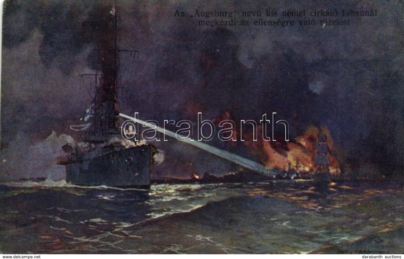 ** * 8 Db Régi Hajó Motívumlap, Közte Néhány Hadihajó / 8 Pre-1945 Ship Motive Cards, Including A Few Battleships - Unclassified