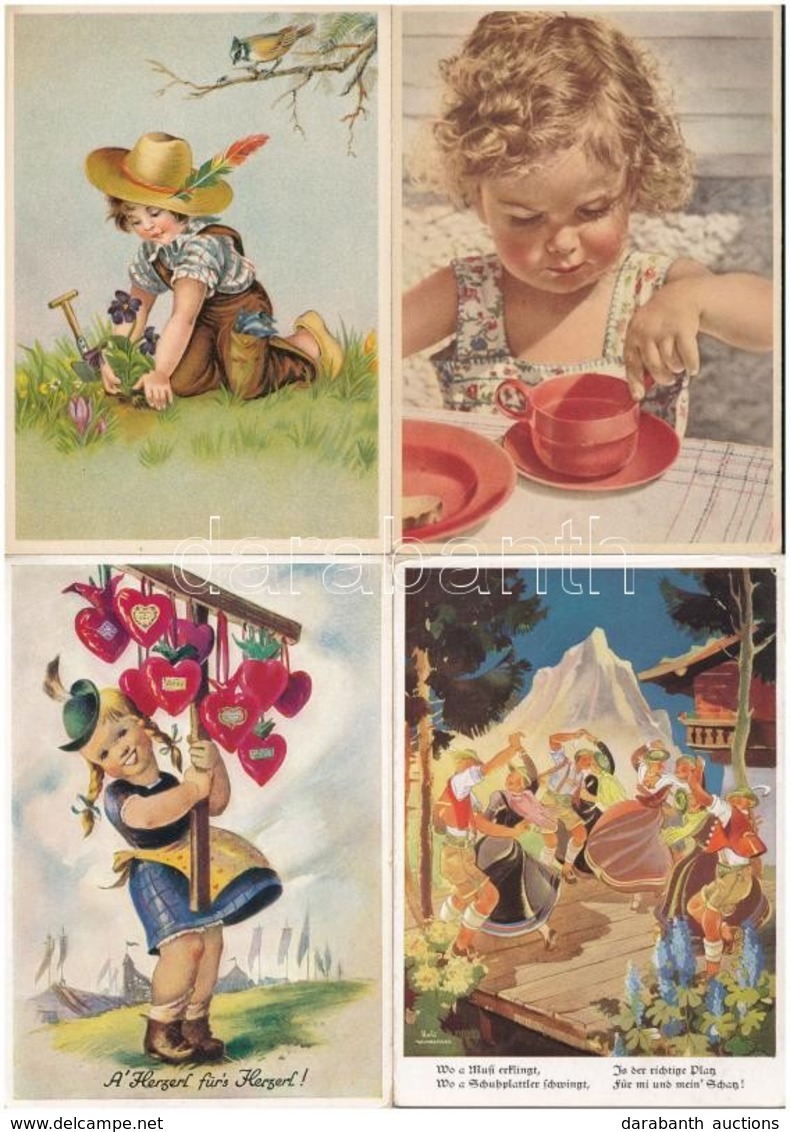 ** 7 Db RÉGI Német Grafikai Motívumlap / 7 Pre-1950 German Graphic Motive Postcards - Sin Clasificación