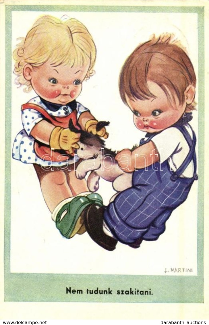 ** 5 Db Régi Humoros Motívumlap, Gyerekek / 5 Pre-1945 Humorous Children Motive Postcards - Ohne Zuordnung