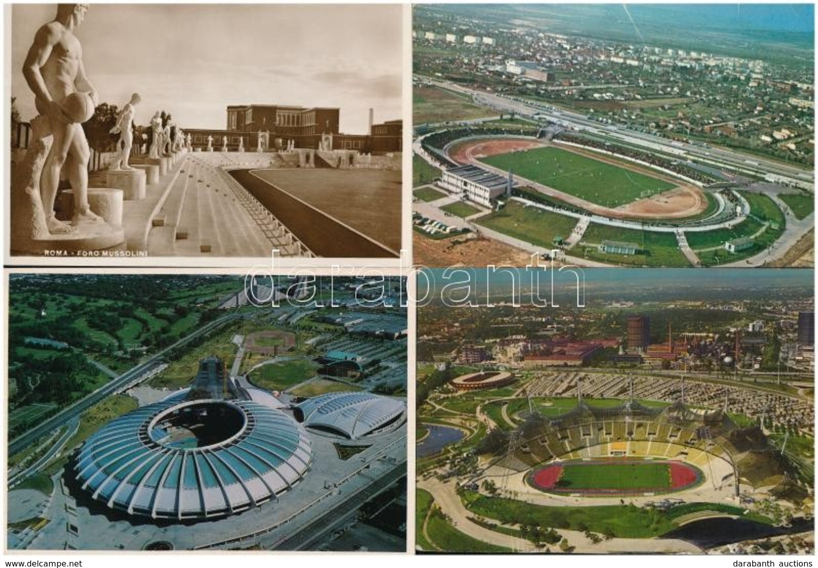 ** * 9 Db MODERN Sport Motívum Képeslap: Stadionok / 9 Modern Sport Motive Postcards: Stadiums - Sin Clasificación