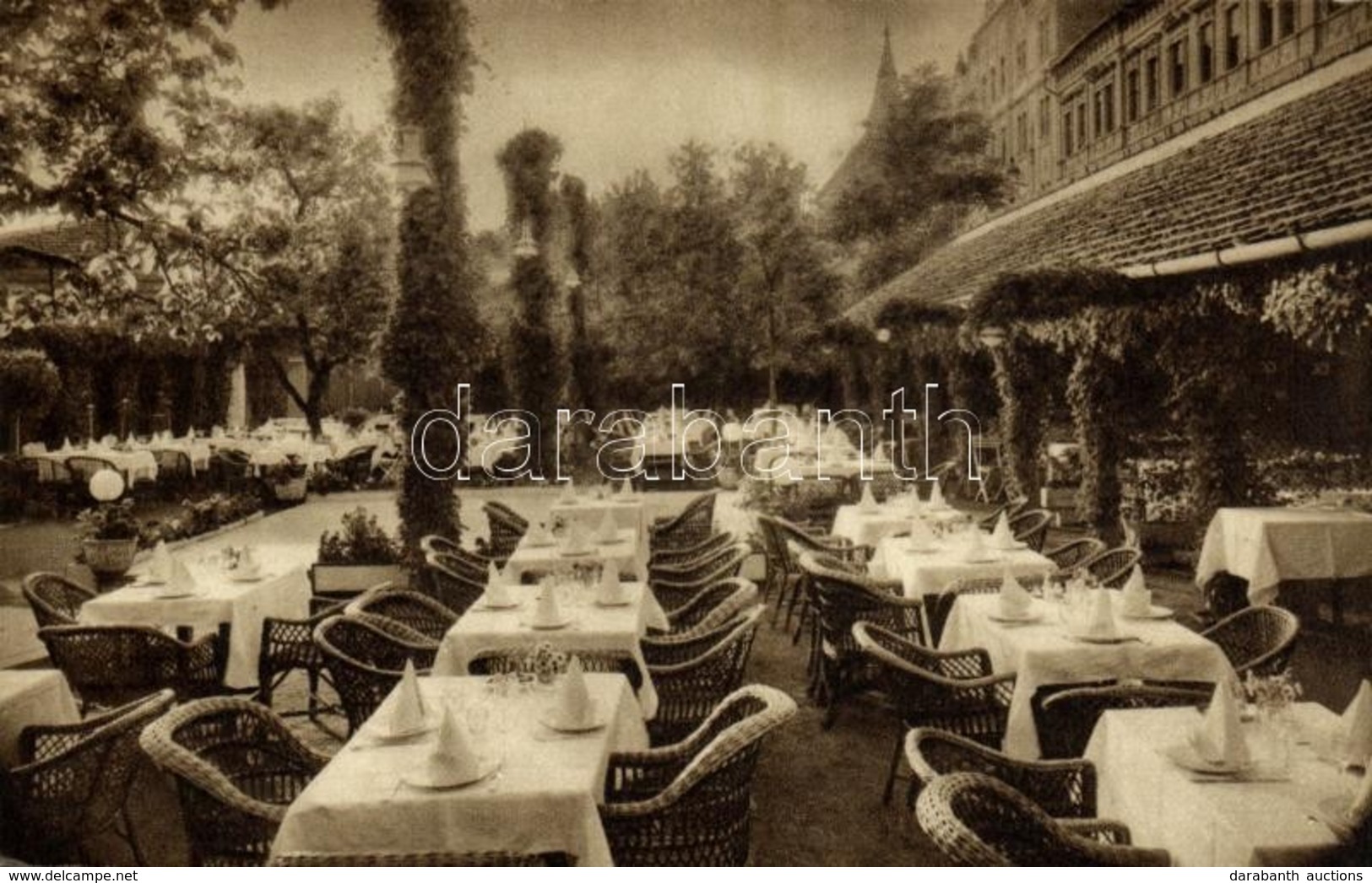 ** T1/T2 Budapest I. Hotel Bellevue Szálloda éttermeinek Függőkertje. Attila Utca 53. - Ohne Zuordnung