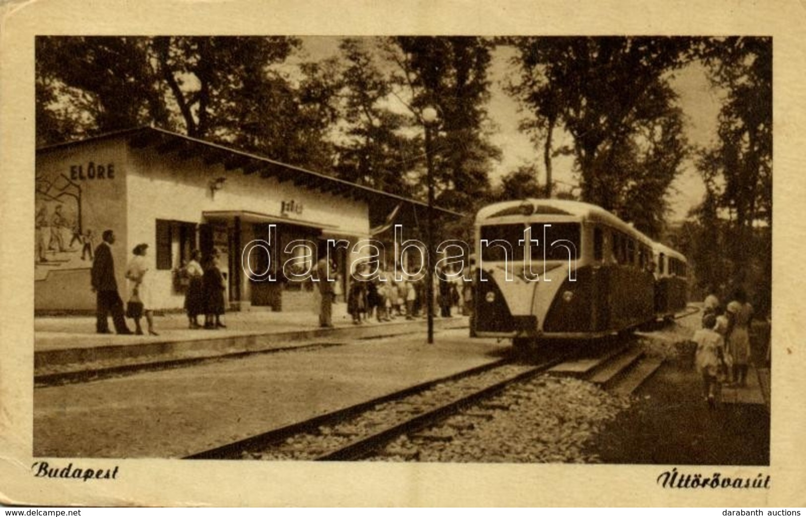 T3 1953 Budapest II. Úttörővasút, Előre állomás, Kiadja A Képzőművészeti Alap Kiadóvállalat (fa) - Ohne Zuordnung