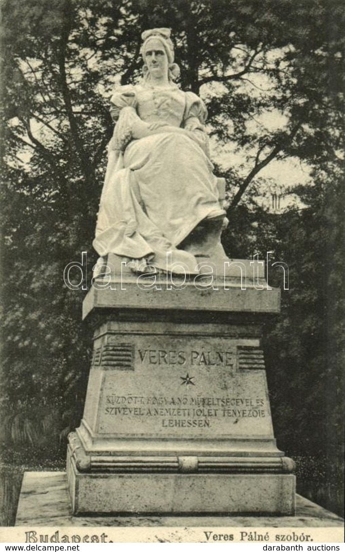 T2 1906 Budapest V. Veres Pálné Szobor Az Erzsébet Téren. S.L.B. No. 238. - Sin Clasificación