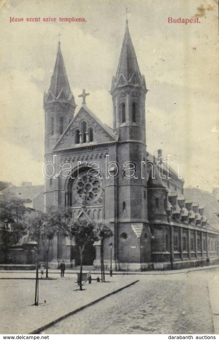 T2/T3 1910 Budapest VIII. Pesti Jézus Szíve Templom; Lőrinc Pap Tér 1. (Scitovszky Tér 1.) (EK) - Ohne Zuordnung